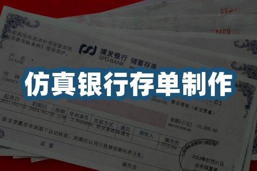银行存单制作