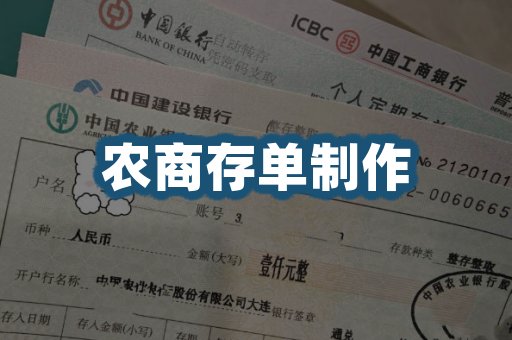 银行存单制作